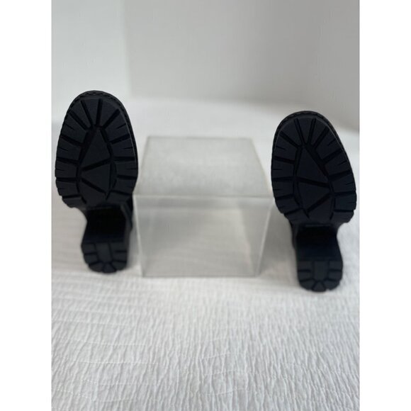 Vince Henderson Weatherproof Suede Chelsea Chunky Ankle Boot Black SZ 9.5M NEW - Picture 12 of 15